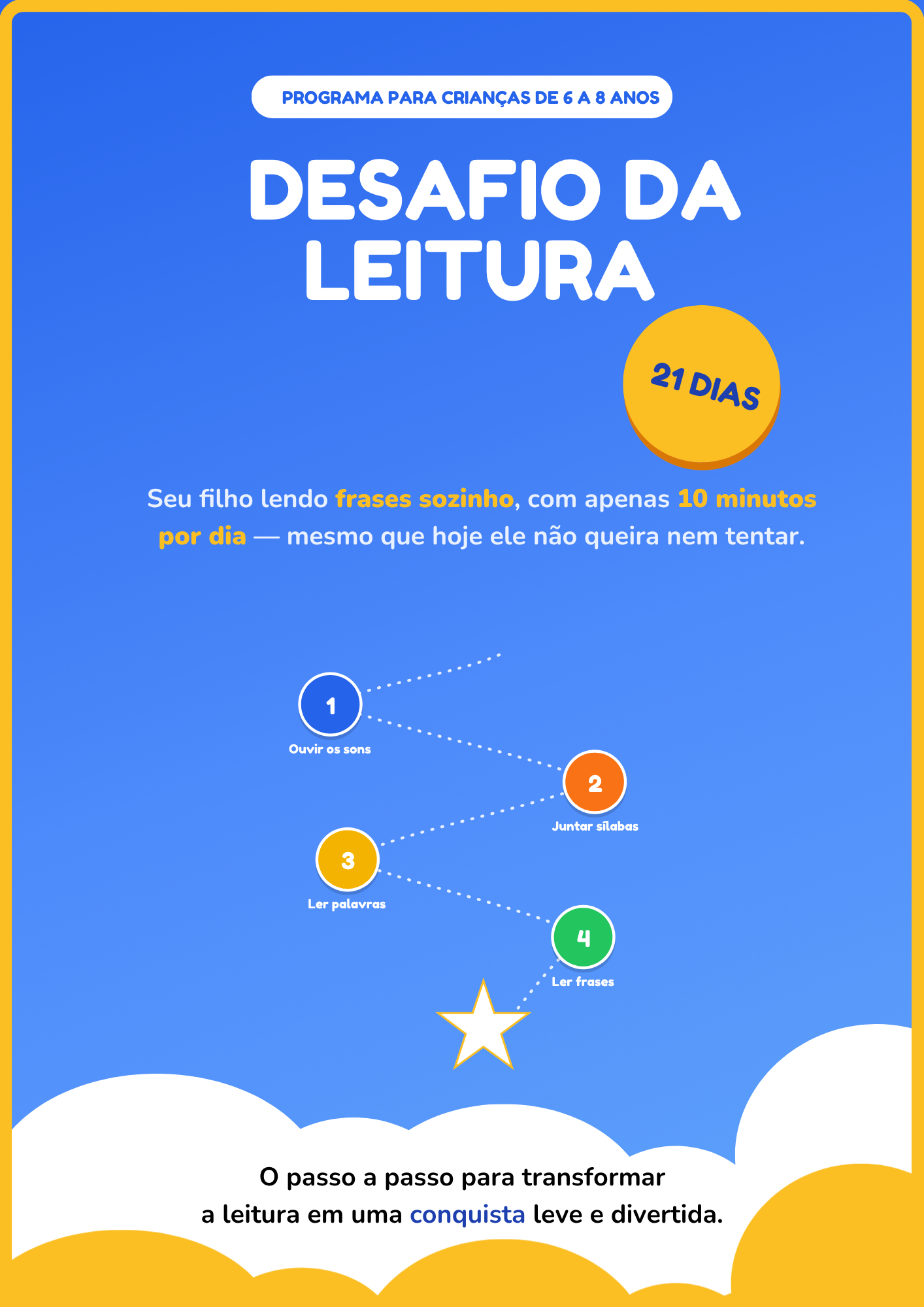 Capa do Desafio da Leitura — 21 Dias