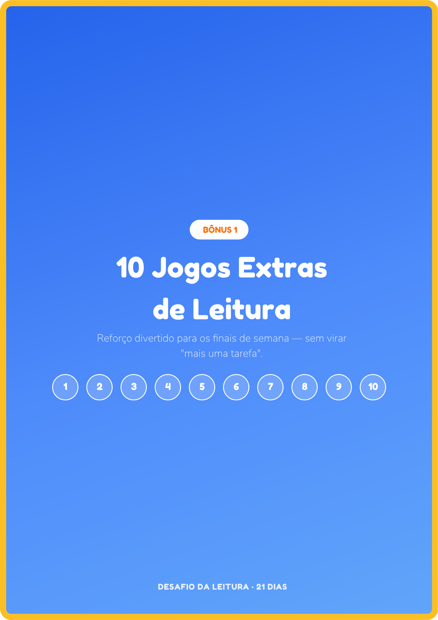 10 Jogos Extras de Leitura
